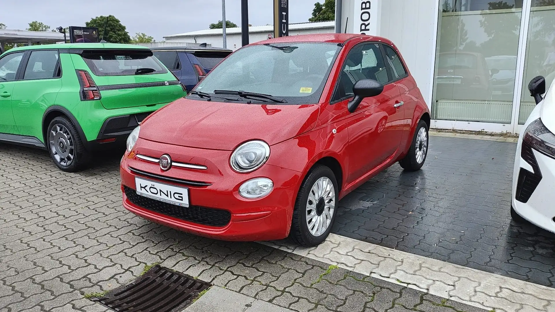 Fiat 500 Club wenig KM! Klima, ZV+FB, Touchscreen Rot - 1