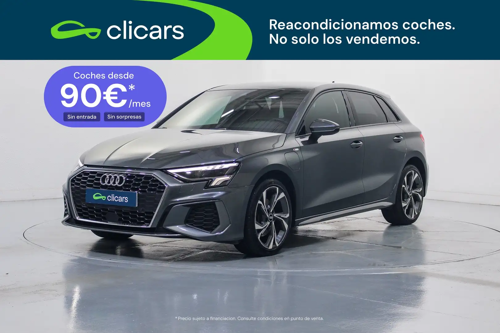 Audi A3 Sportback 40 TFSIe S line S tronic Gris - 1