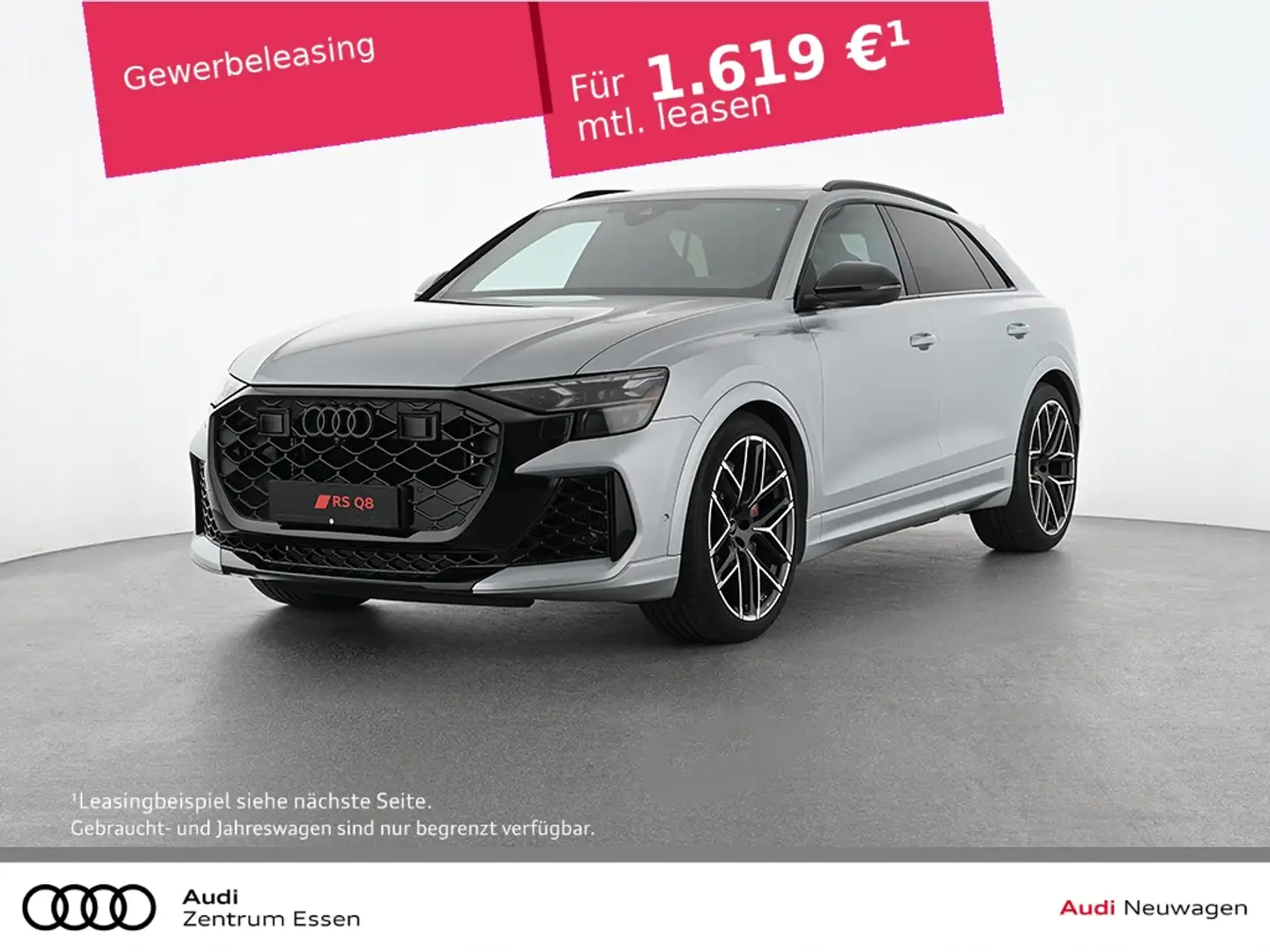 Audi RS Q8 SUV PERFORMANCE KERAMIK LED LASER NAVI PANO Silber - 1