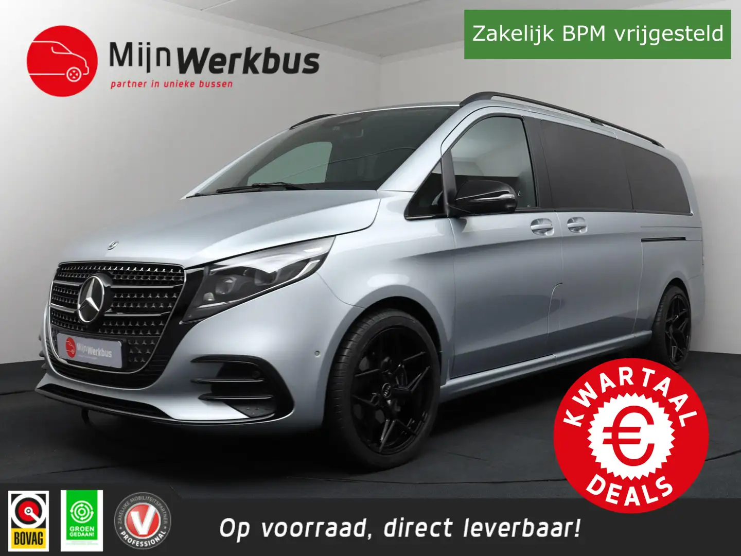 Mercedes-Benz V 300 300d L3 Avantgarde DC Luchtvering/ Airmatic | ACC Argent - 1