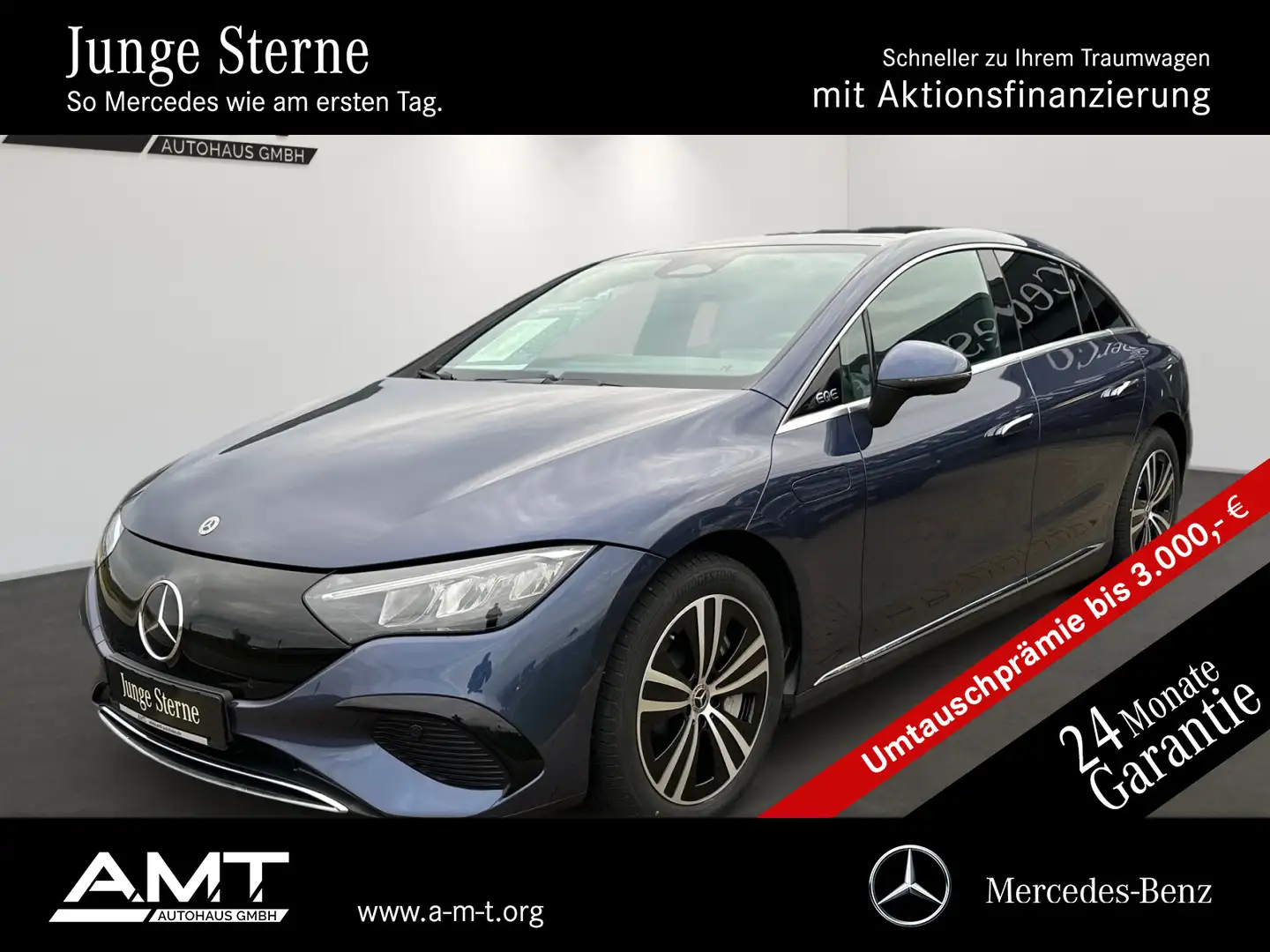 Mercedes-Benz EQE 300 EQE 300 Electric Art AHK*Pano*Distronic*HA-Lenk. Bleu - 1