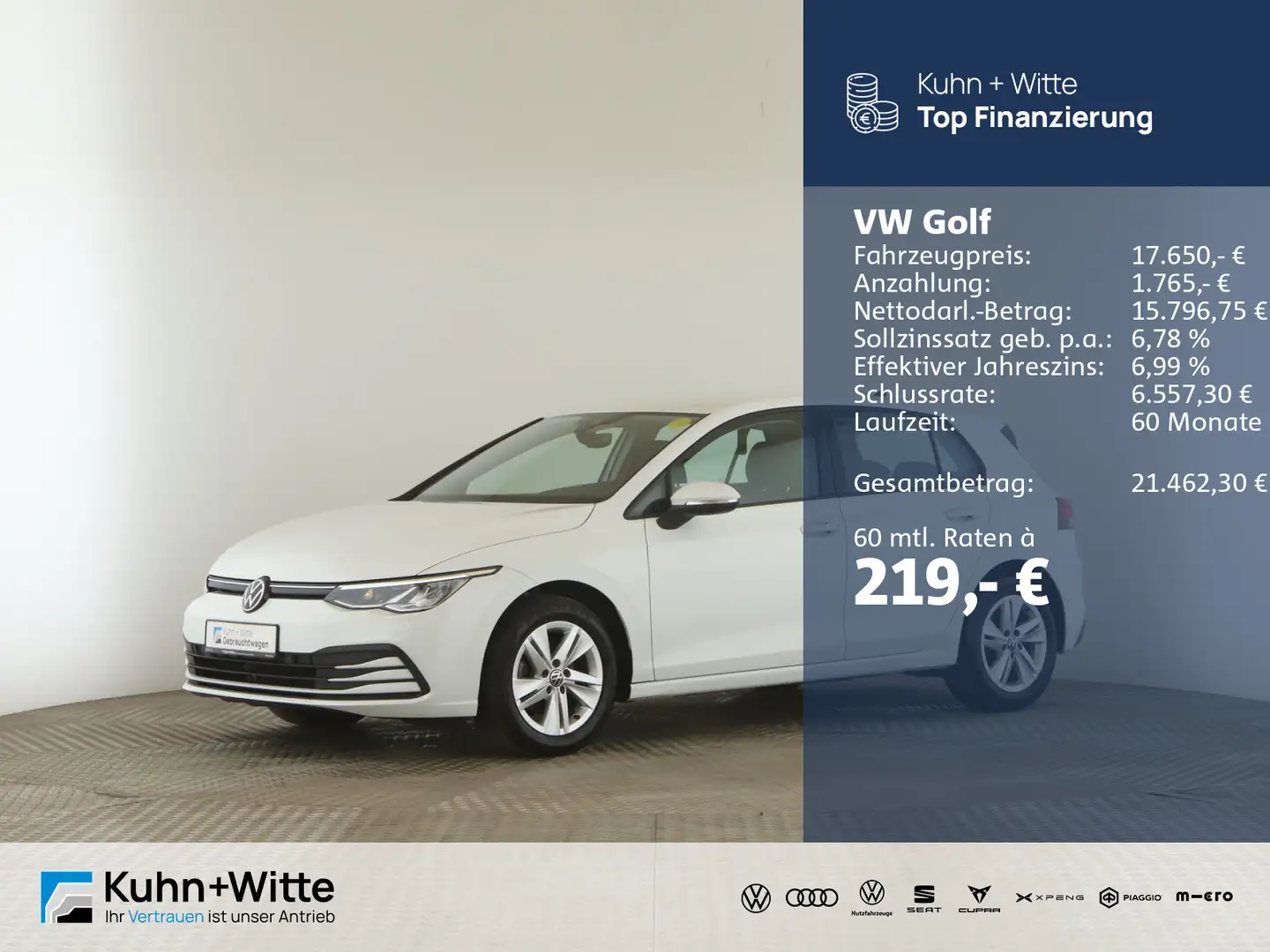 Volkswagen Golf VIII 2.0 TDI Life *DC*LED*PDC* Wit - 1