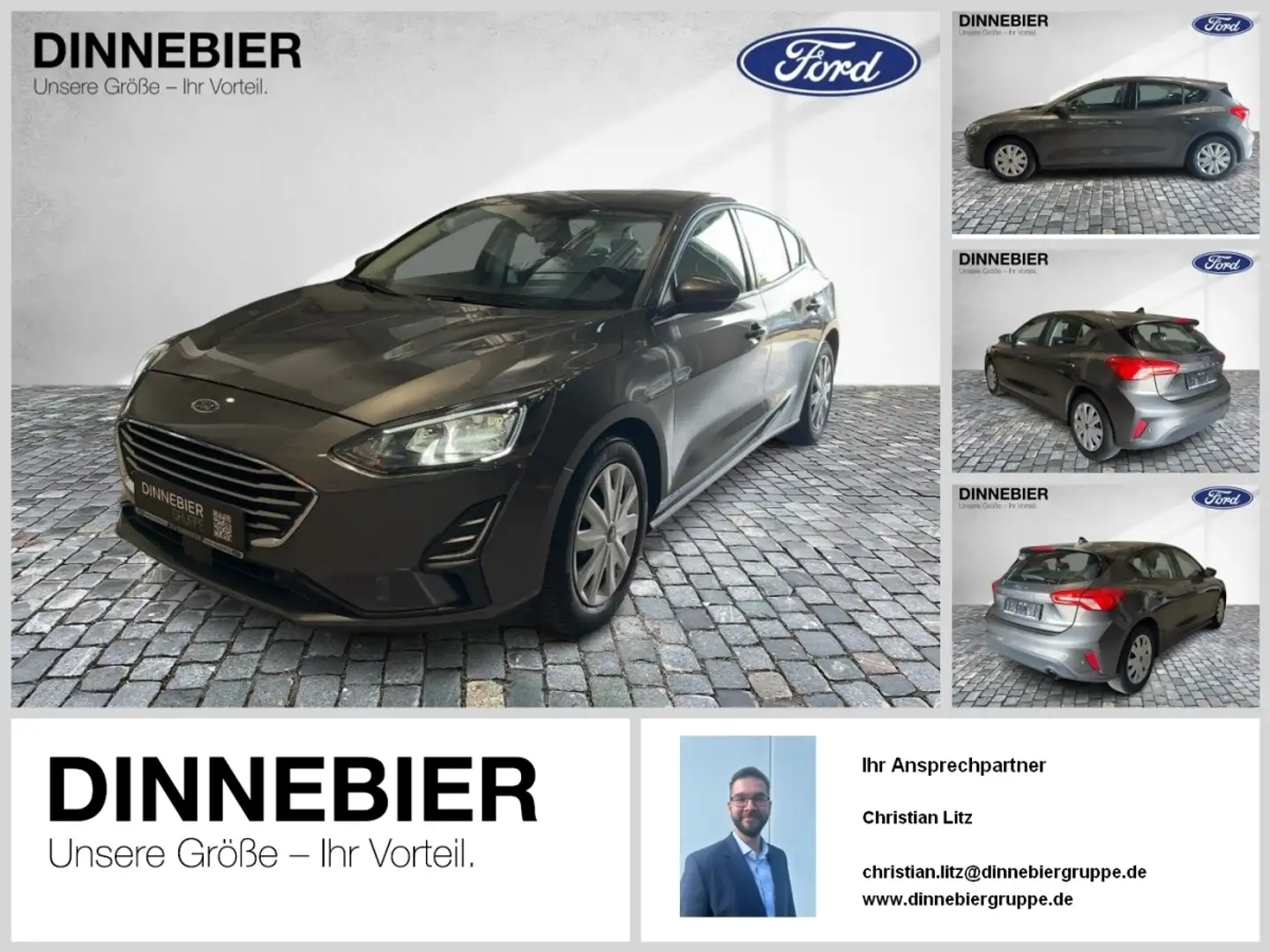 Ford Focus Trend Einparkhilfe+Winterpaket+Klima Grau - 1
