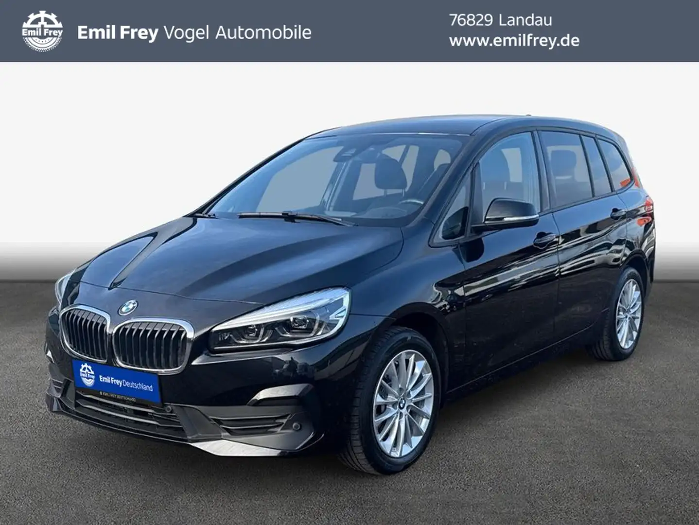 BMW 218 218d Gran Tourer Aut. Advantage LHZ* LED* HiFi* Zwart - 1