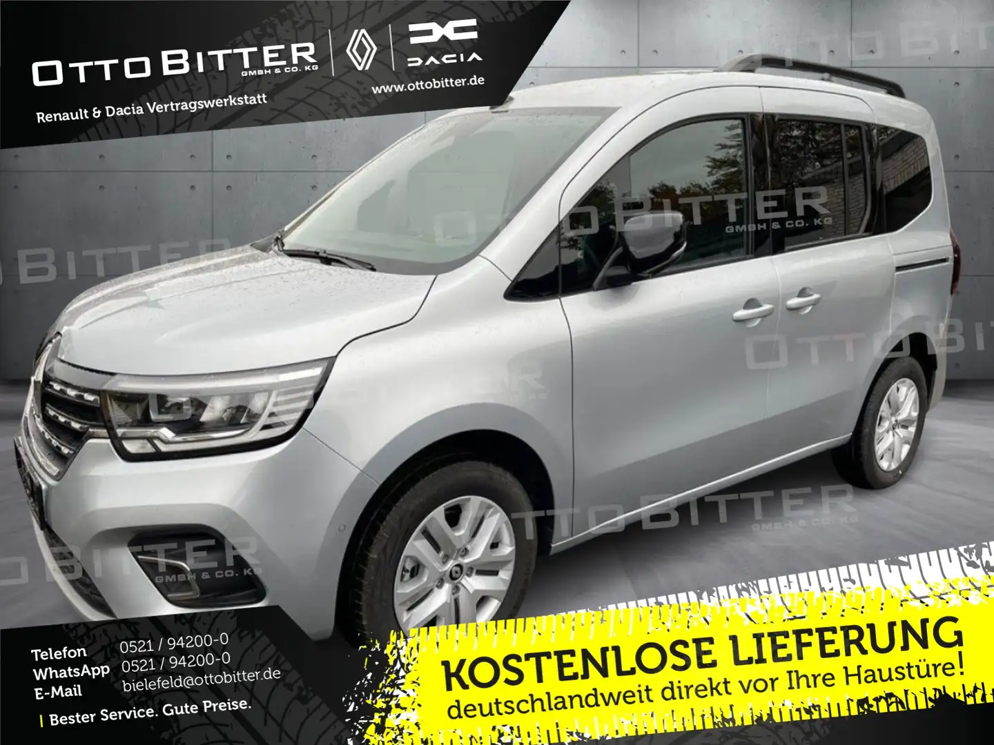 Renault Kangoo Techno TCe130 AUTOMATIK 5-SITZE KAMERA Zilver - 1