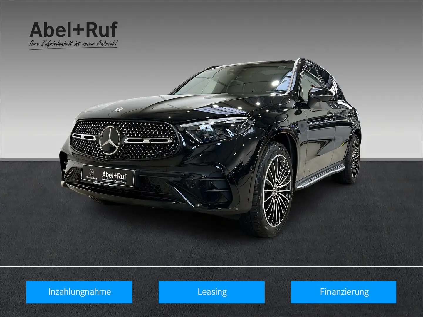 Mercedes-Benz GLC 450 d 4M AMG+LEDER+NIGHT+Memo+Burme+AHK+360° Noir - 1