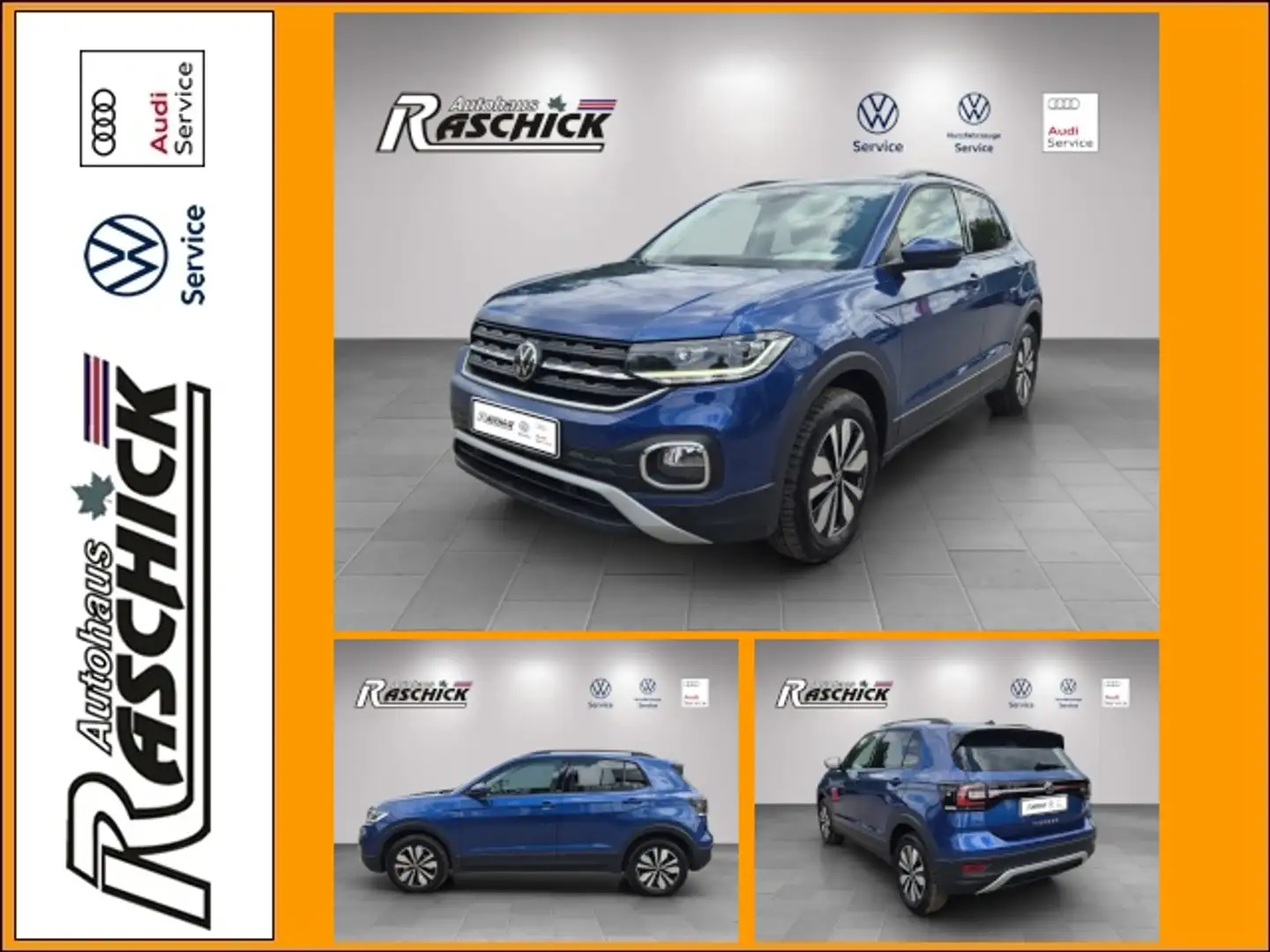Volkswagen T-Cross Move 1.0 TSI DSG Kamera ACC Navi Klima Navi Blau - 1