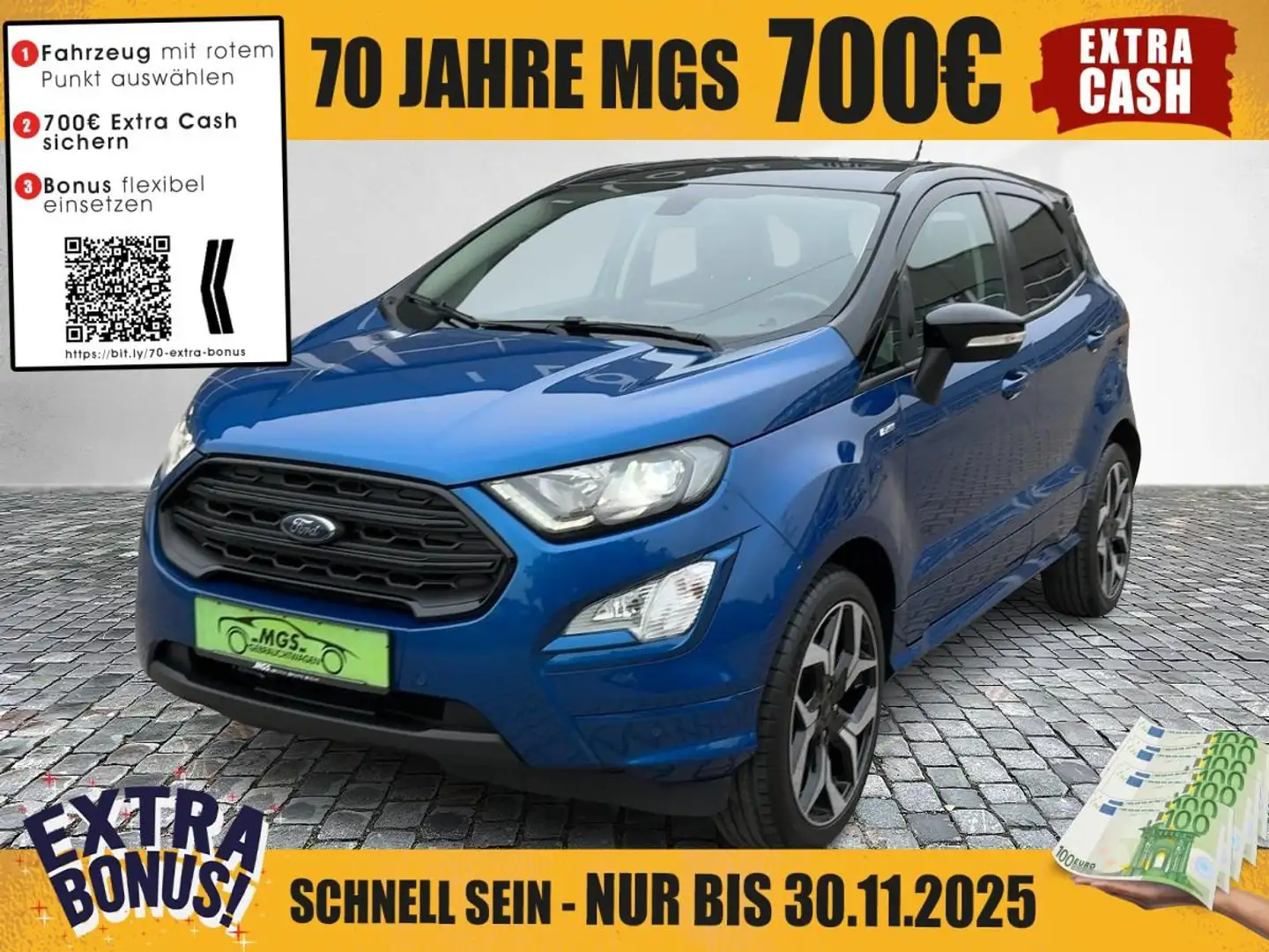 Ford EcoSport ST-Line 1.0 EcoBoost KAT NAVI #S&S Blau - 1
