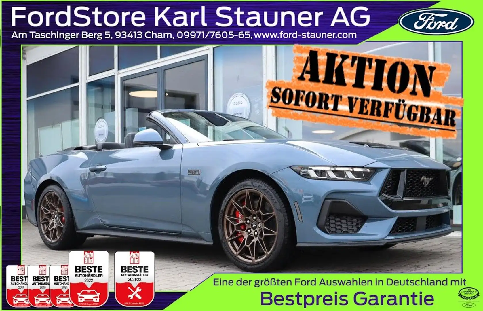 Ford Mustang GT Convertible MagneRide 4,99% FIN* Kék - 1