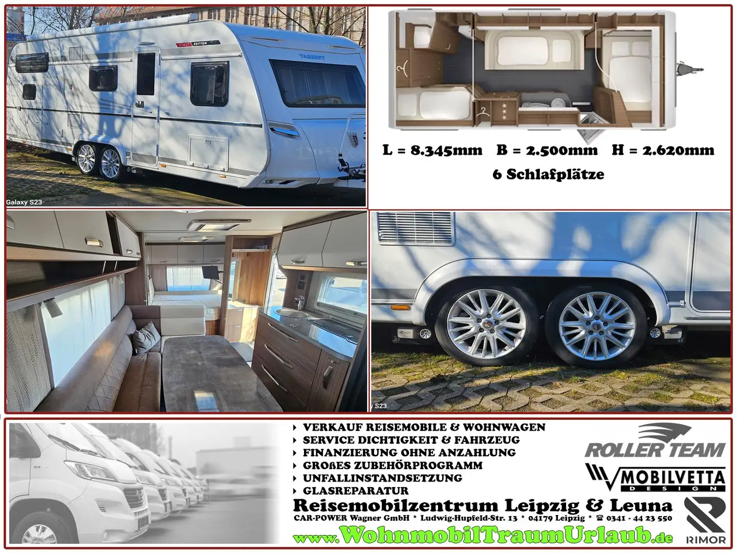 Tabbert Rossini 620 DM Finest Edition *KLIMA*MOVER*VORZELT Bianco - 1