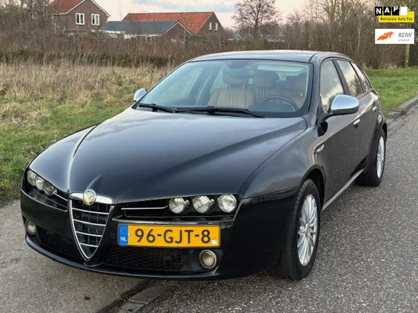 Alfa Romeo 159 Sportwagon 1.8 mpi Distinctive ECC Audio/CD Leder Zwart - 1