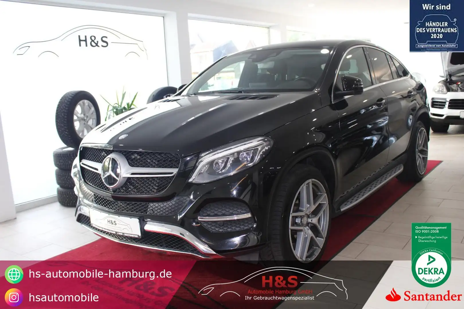 Mercedes-Benz GLE 350 d 4Matic Coupe AMG-LINE Schwarz - 1