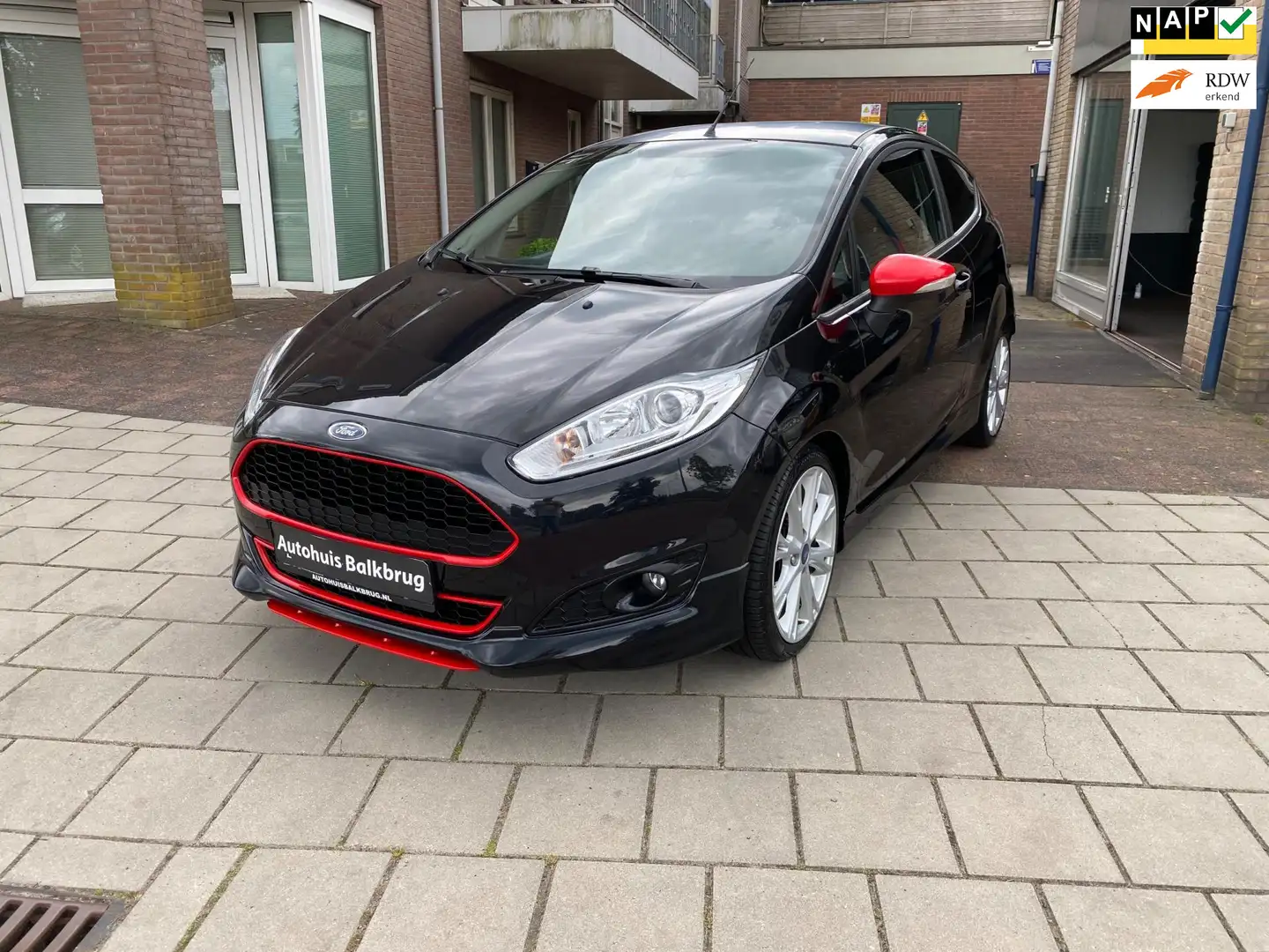 Ford Fiesta 1.0 SPORT ST-LINE Black Edition AIRCO LM VELGEN 10 Zwart - 1