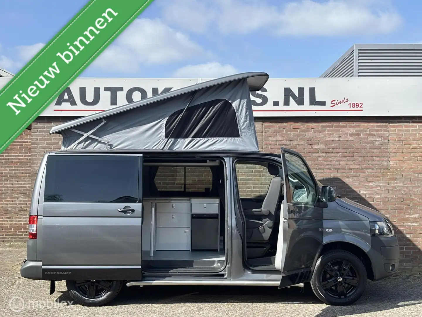 Volkswagen Transporter Buscamper 2.0TDI 140Pk Euro-5 Aut Gris - 1