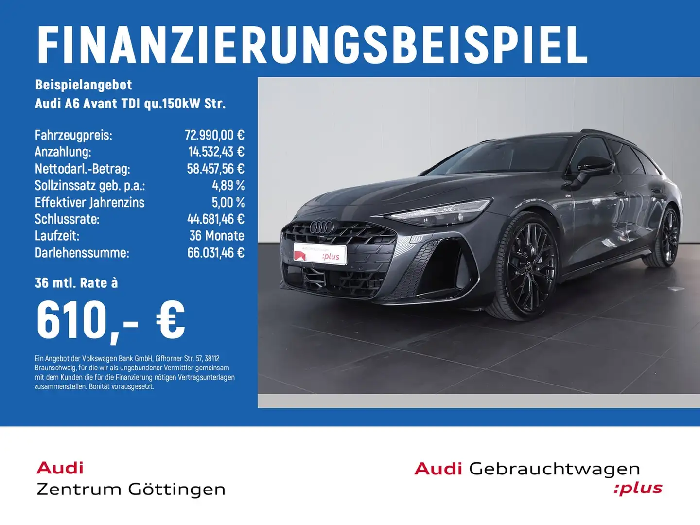 Audi A6 Avant TDI qu.150kW Str. EDITION ONE TECH PLUS Šedá - 2