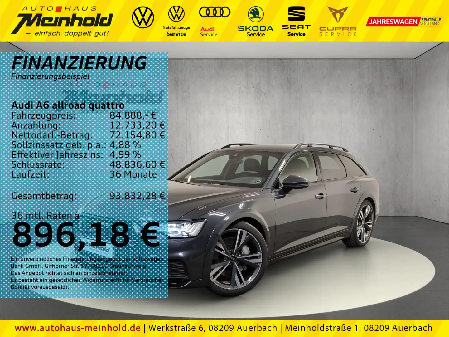 Audi A6 allroad 55 TDI, HD Matrix LED,AHK,B&O Grau - 1