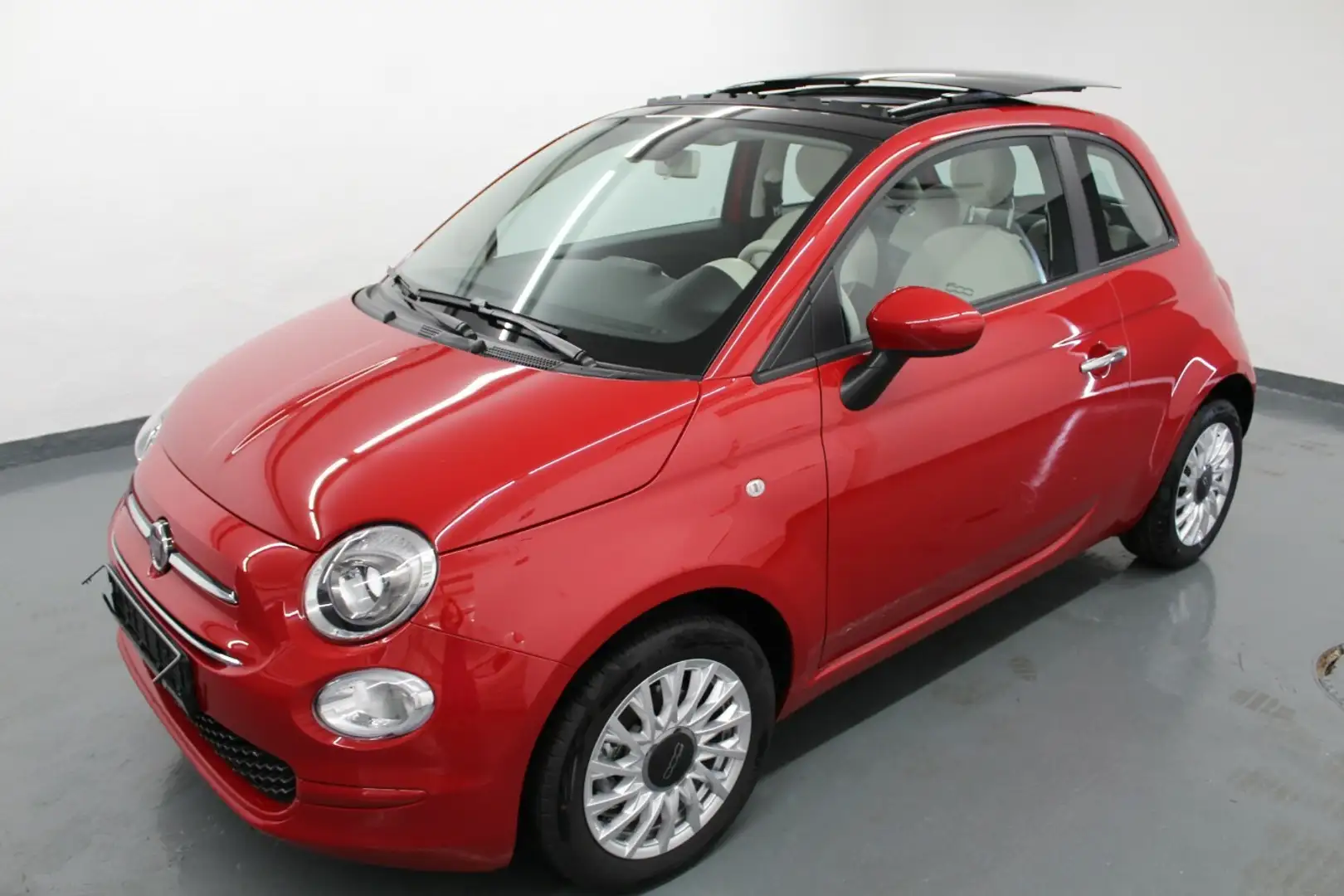 Fiat 500 1.0 Lounge SKYDOME+Apple+PDC! Rot - 1