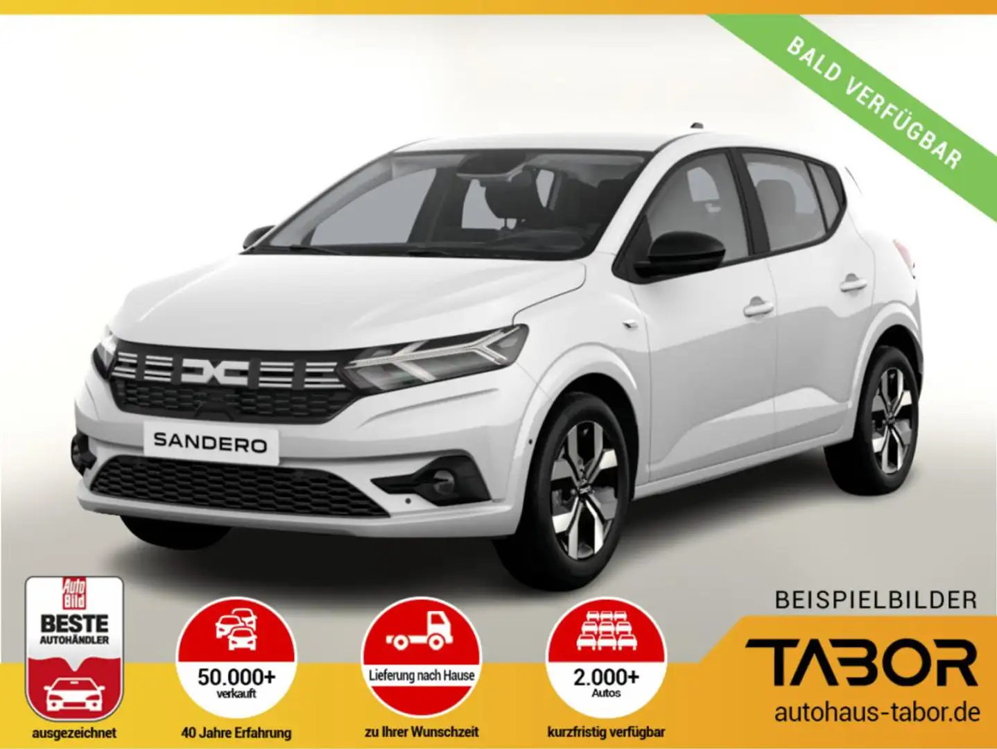 Dacia Sandero Journey TCe 90 Kam PDC vo/hi SHZ PDC Weiß - 1