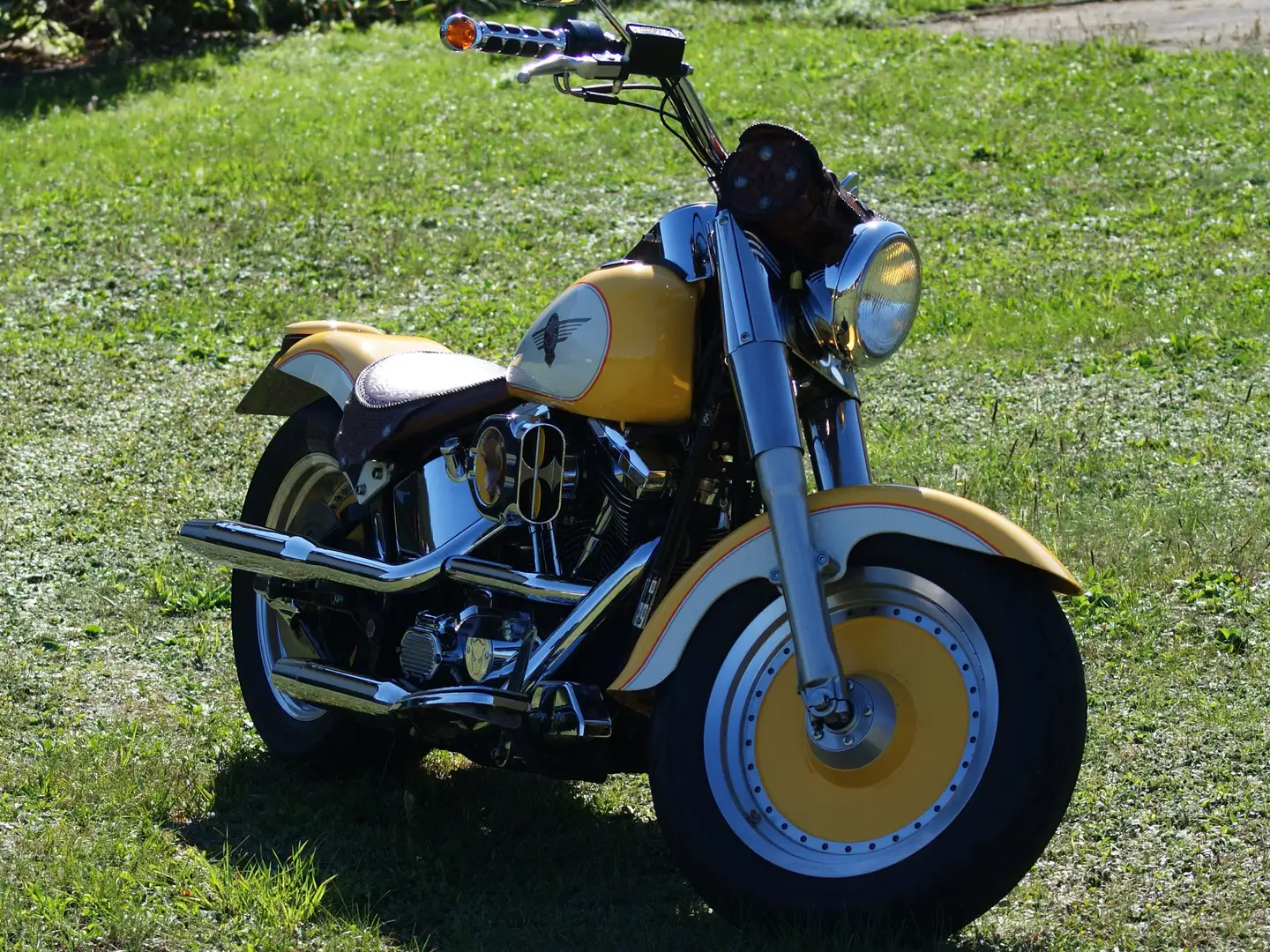 Harley-Davidson Fat Boy FXST Geel - 2