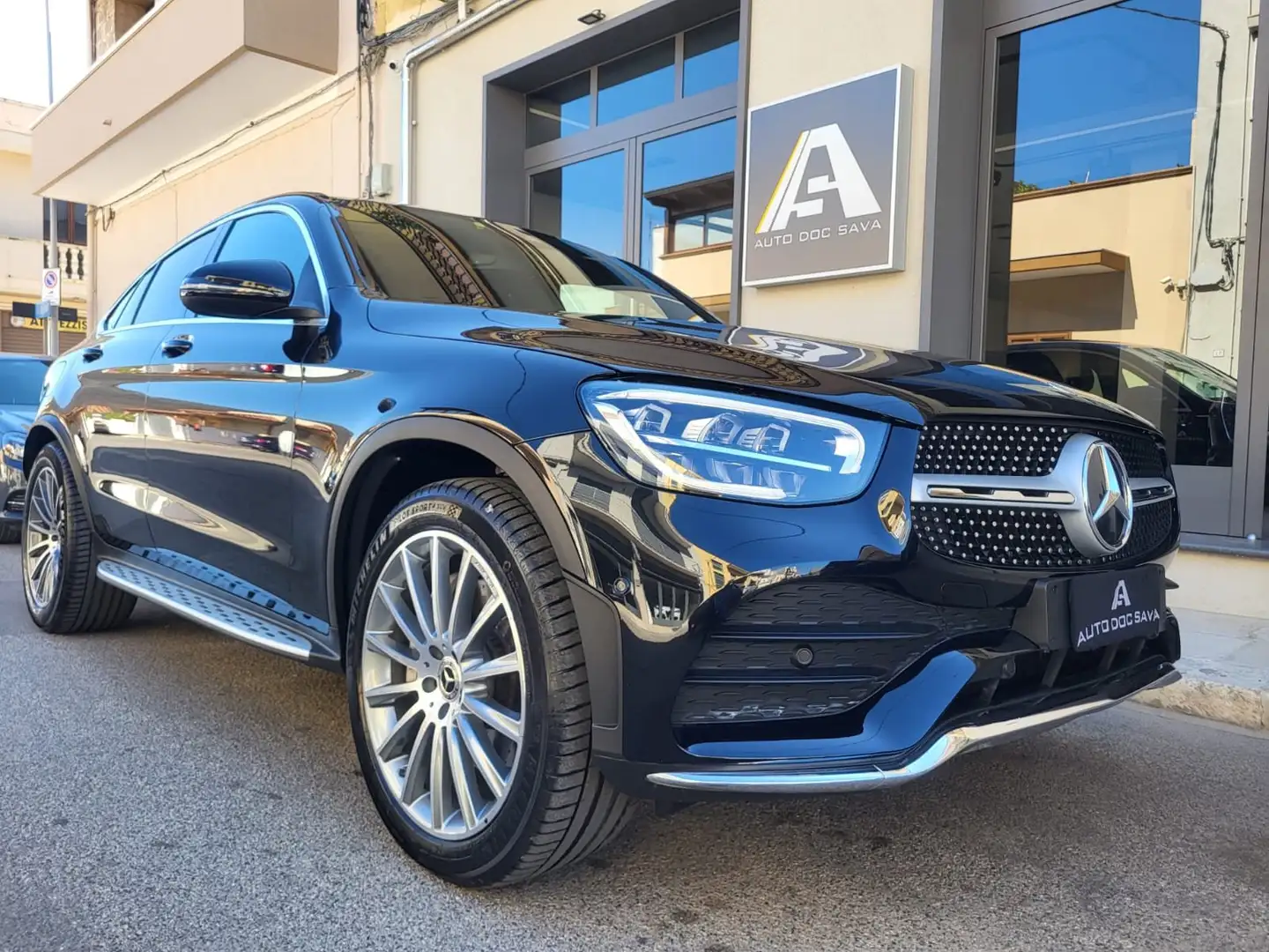 Mercedes-Benz GLC 220 Cdi Amg Coupe'+Tetto+Cerchi 20+Luci Ambiente.. Nero - 2