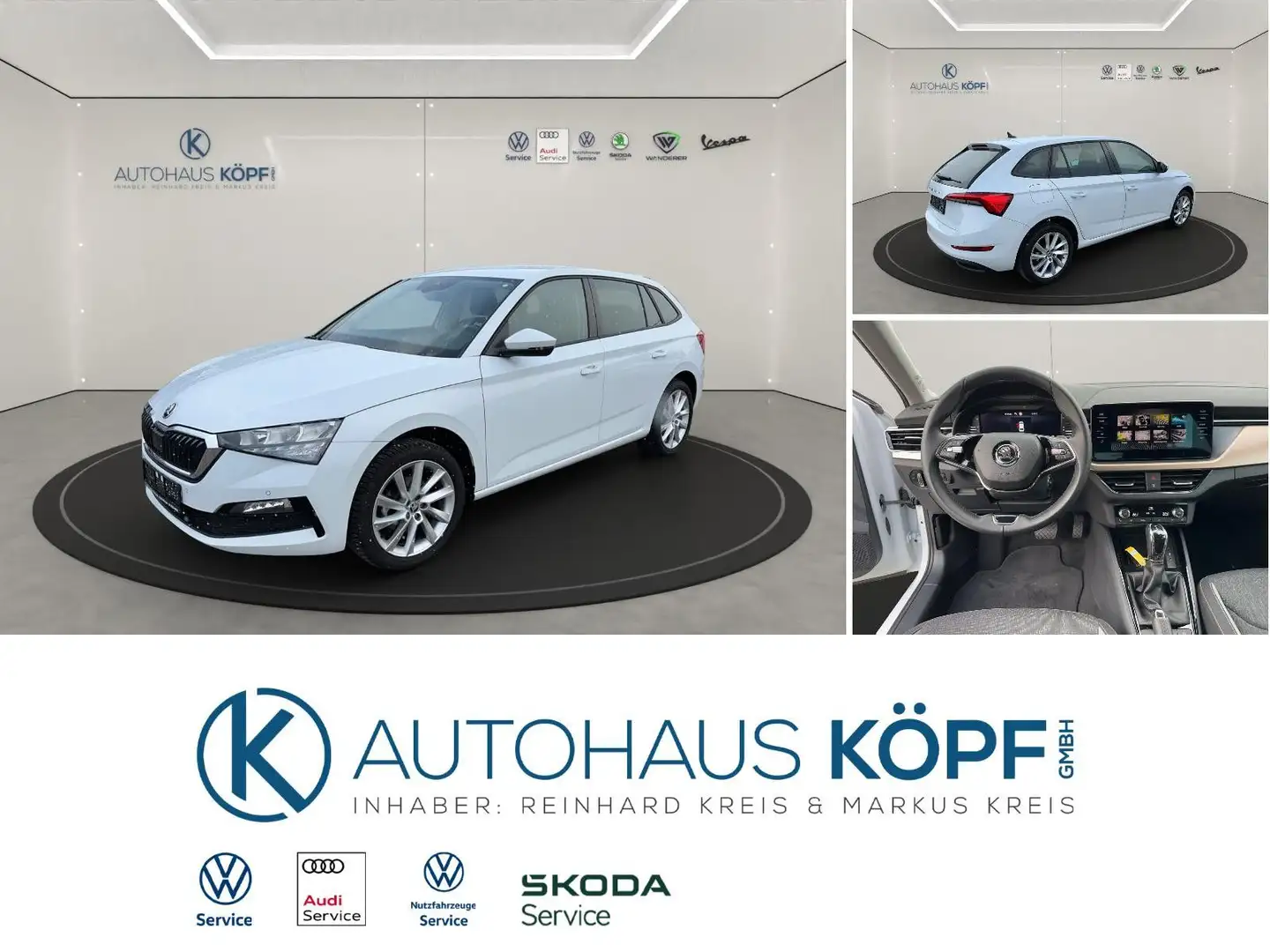 Skoda Scala Style 1.0TSI/DSG/AHK/LED/R-Kamera/Sitzheiz Weiß - 1