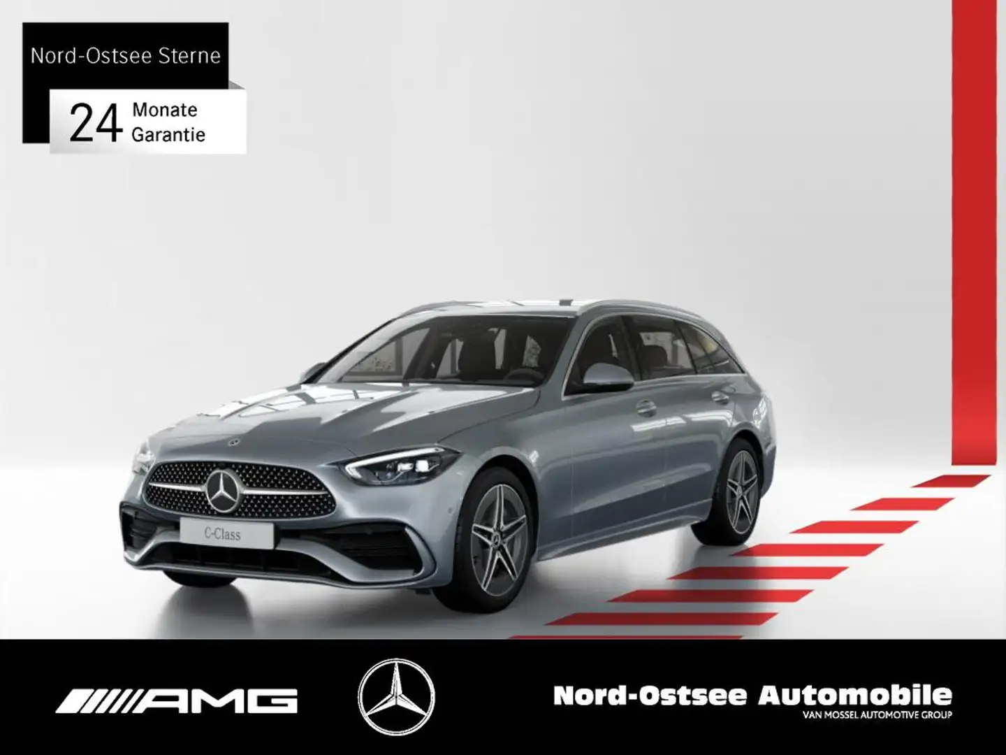 Mercedes-Benz C 300 T d  AMBIENTE KEYLESS NAVI KAMERA MBUX Argent - 1
