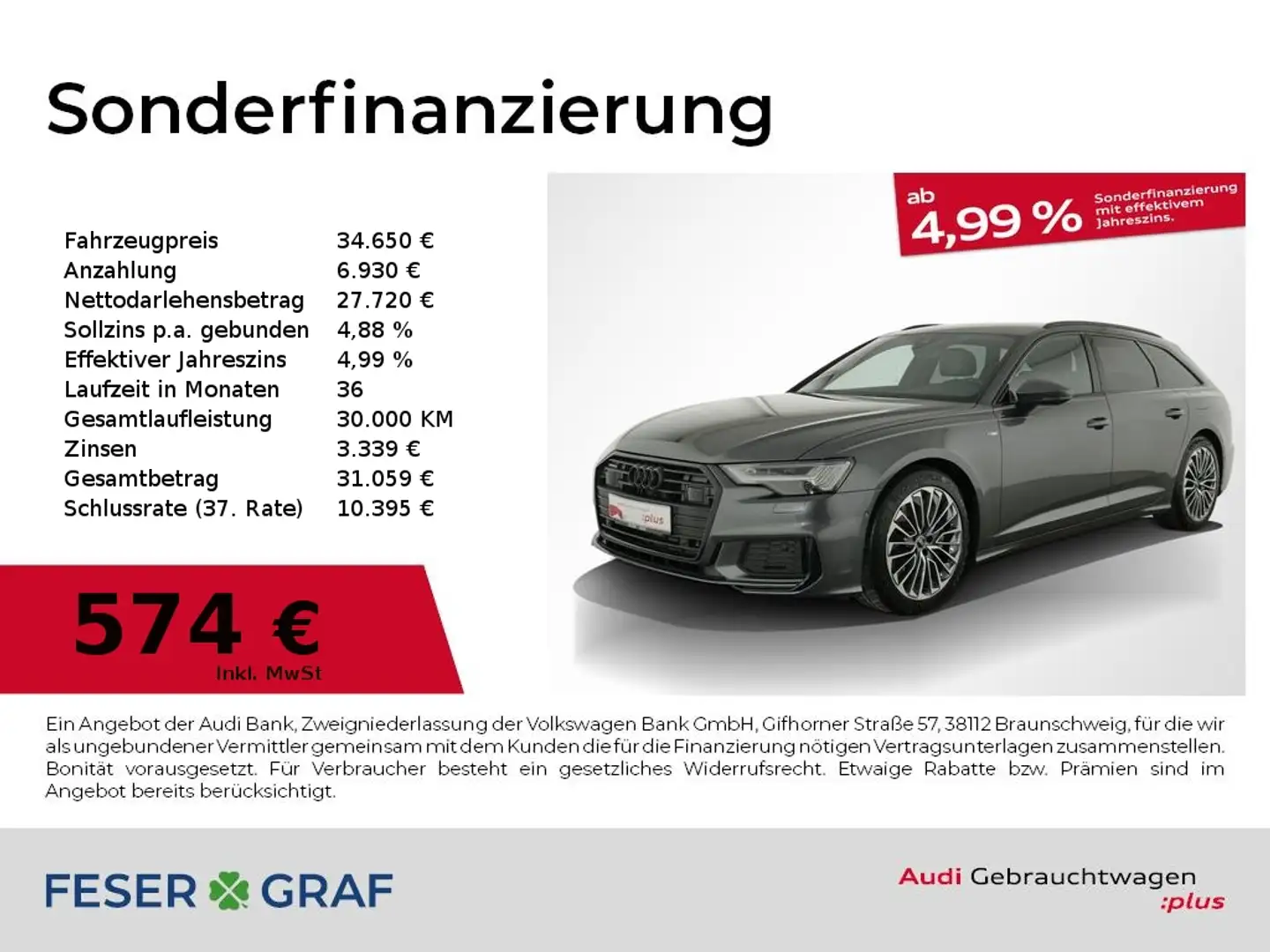 Audi A6 Avant 50 TFSI e quattro sport AHK / LED Matrix / L Gris - 1