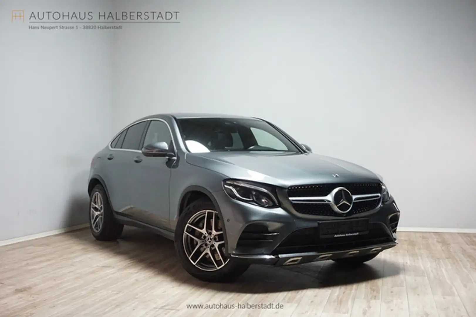 Mercedes-Benz GLC 250 d 4Matic coupe AMG/AHK/Distronic/el.SD Grigio - 1