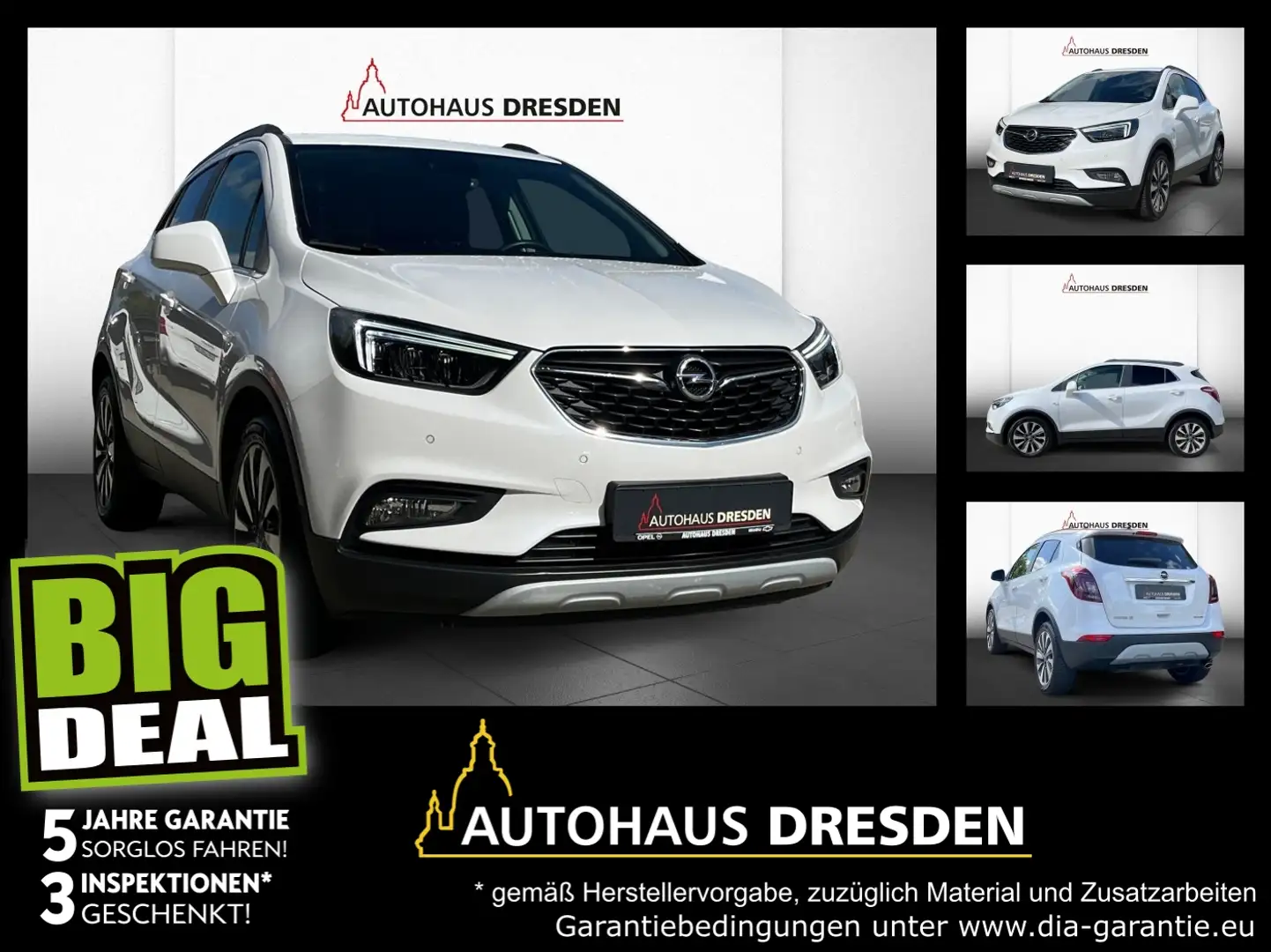 Opel Mokka X 1.4 Turbo Innovation AHK+LED+Navi+SHZ+LM Weiß - 1