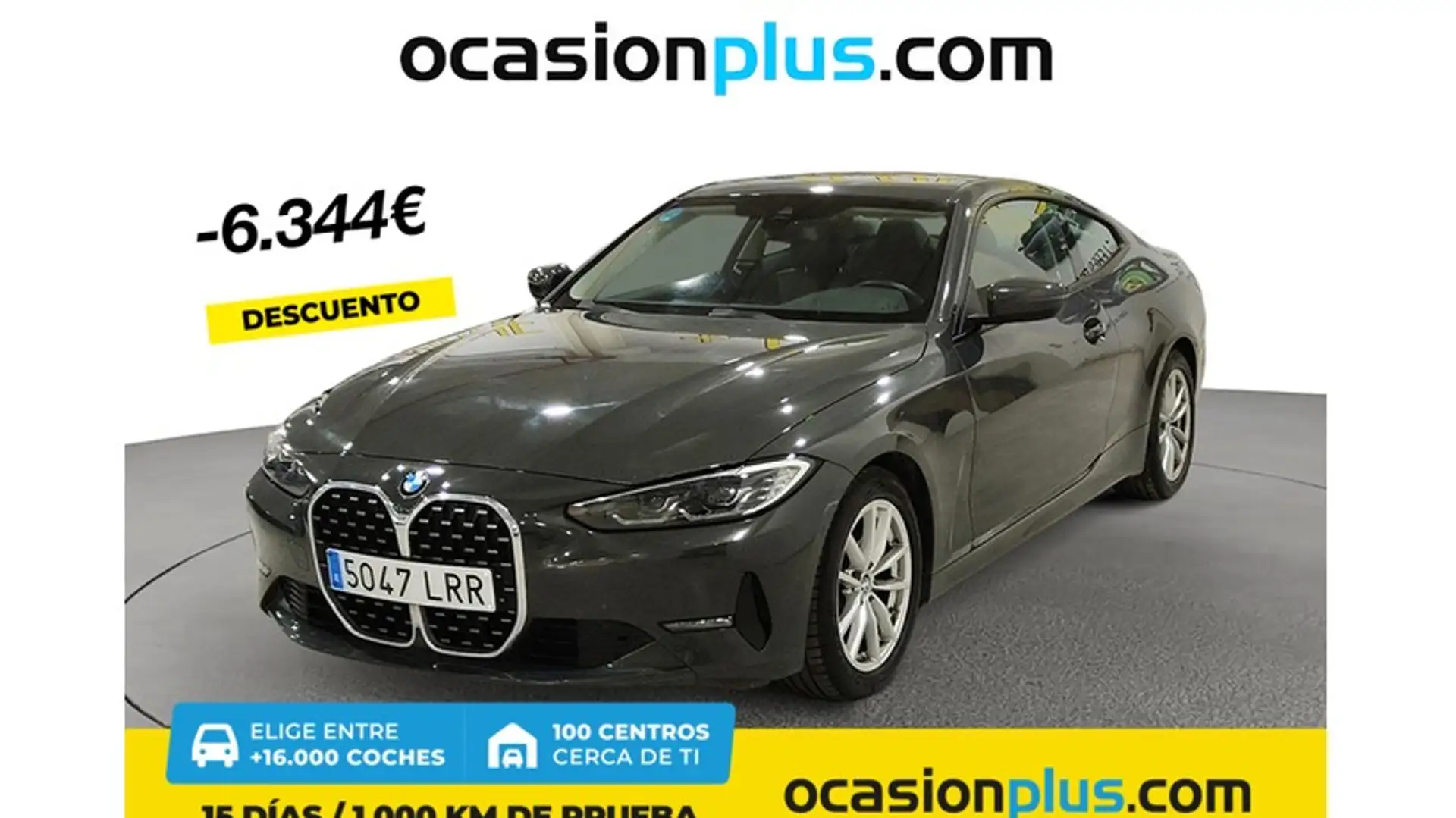 BMW 420 420dA Coupé Gris - 1