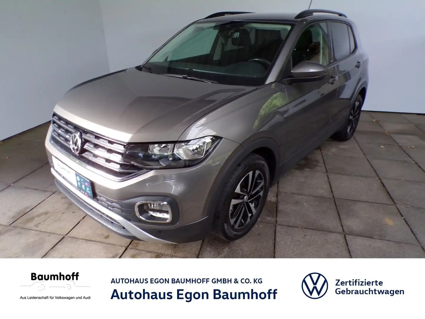 Volkswagen T-Cross T-CROSS 1.0 TSI DSG UNITED NAVI+AHK+BLIND SPOT Grau - 1