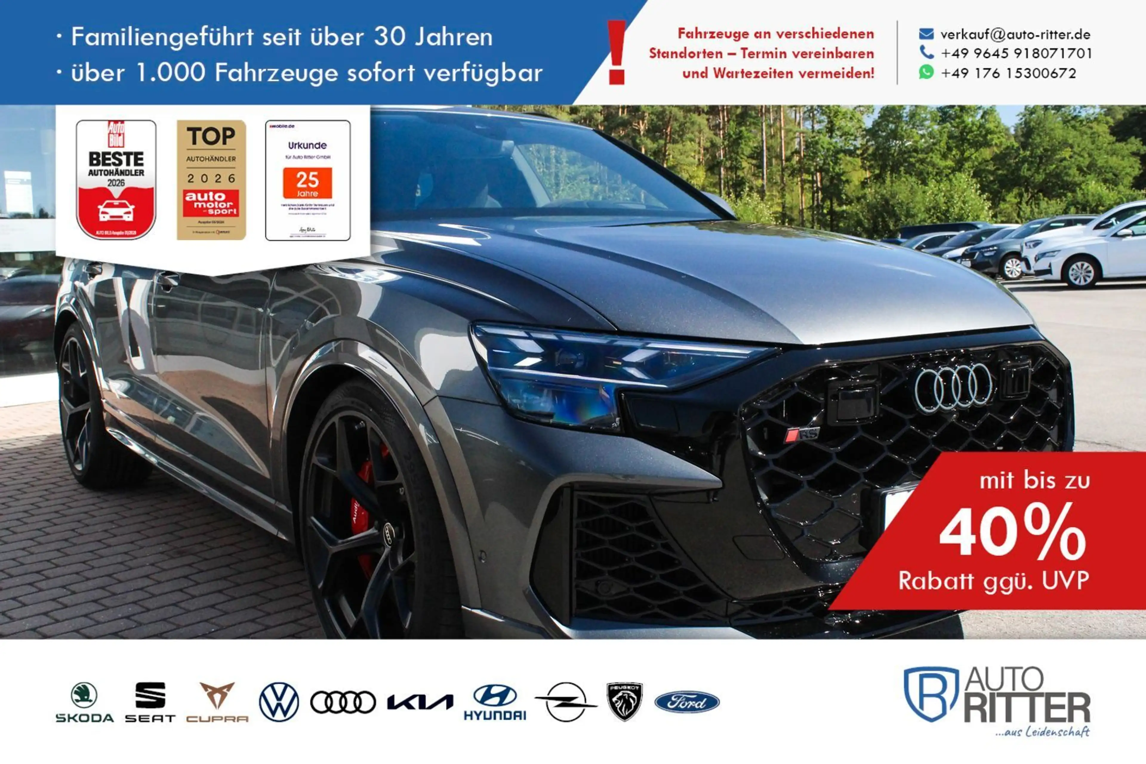 Audi RS Q8 Performance Keramik+AHK+ACC+Pano+Bang & ...