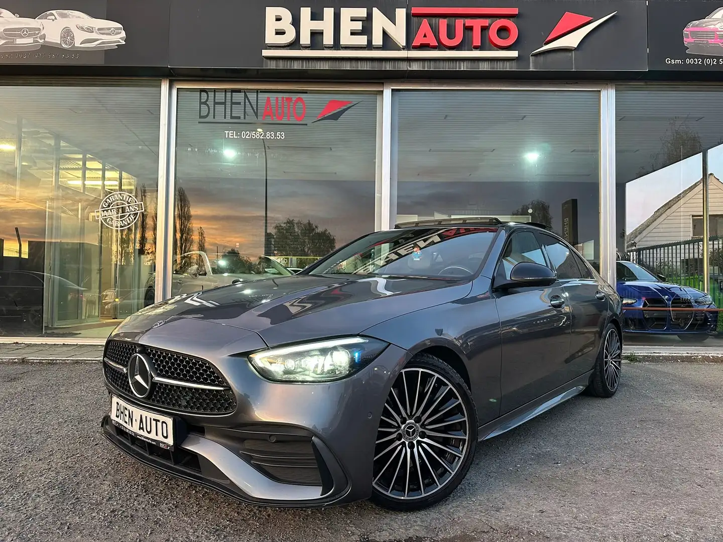 Mercedes-Benz C 180 C 180/NEW MODEL/PACK AMG/PACK NIGHT/CAMERA360/TOIT Gris - 1