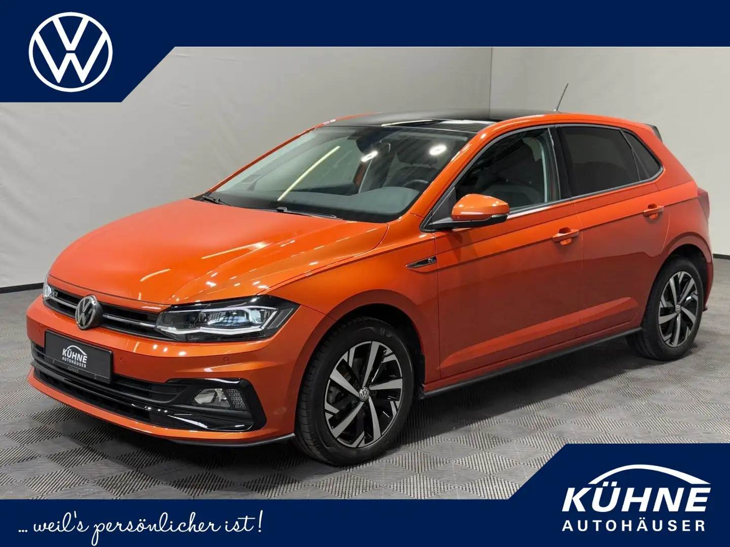 Volkswagen Polo R-Line 1.0 TSI | PANO BLUETOOTH LED SITZHZ Orange - 1