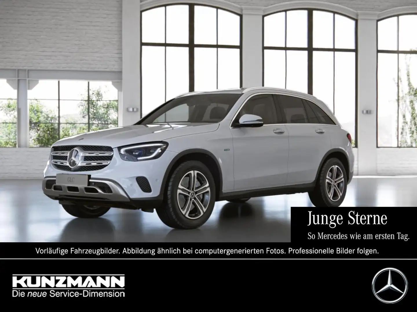 Mercedes-Benz GLC 300 e 4M Exclusive Memory Spur-Paket 360° Weiß - 1