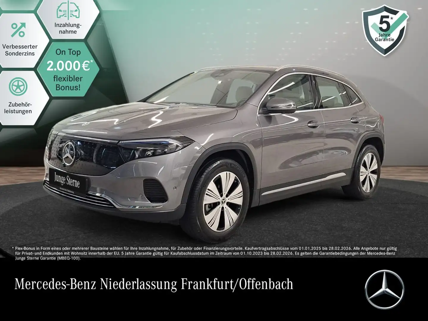 Mercedes-Benz EQA 350 4M PROG+ADVANCED+AHK+360+MEMORY+SPUR Grau - 1