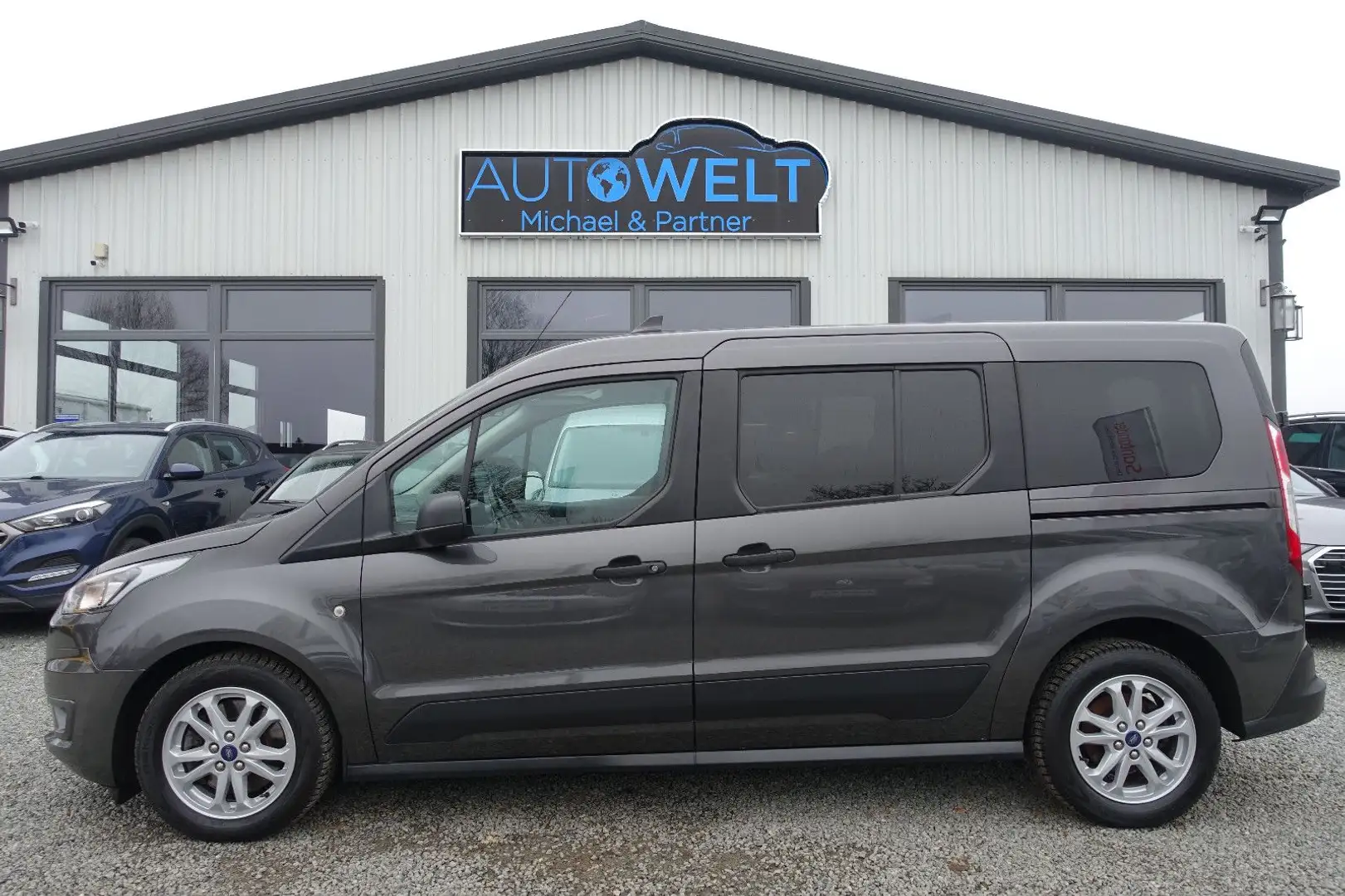 Ford Transit Connect Lang 1.5 TDCi Aut.KLIMA APP KAM Grau - 1