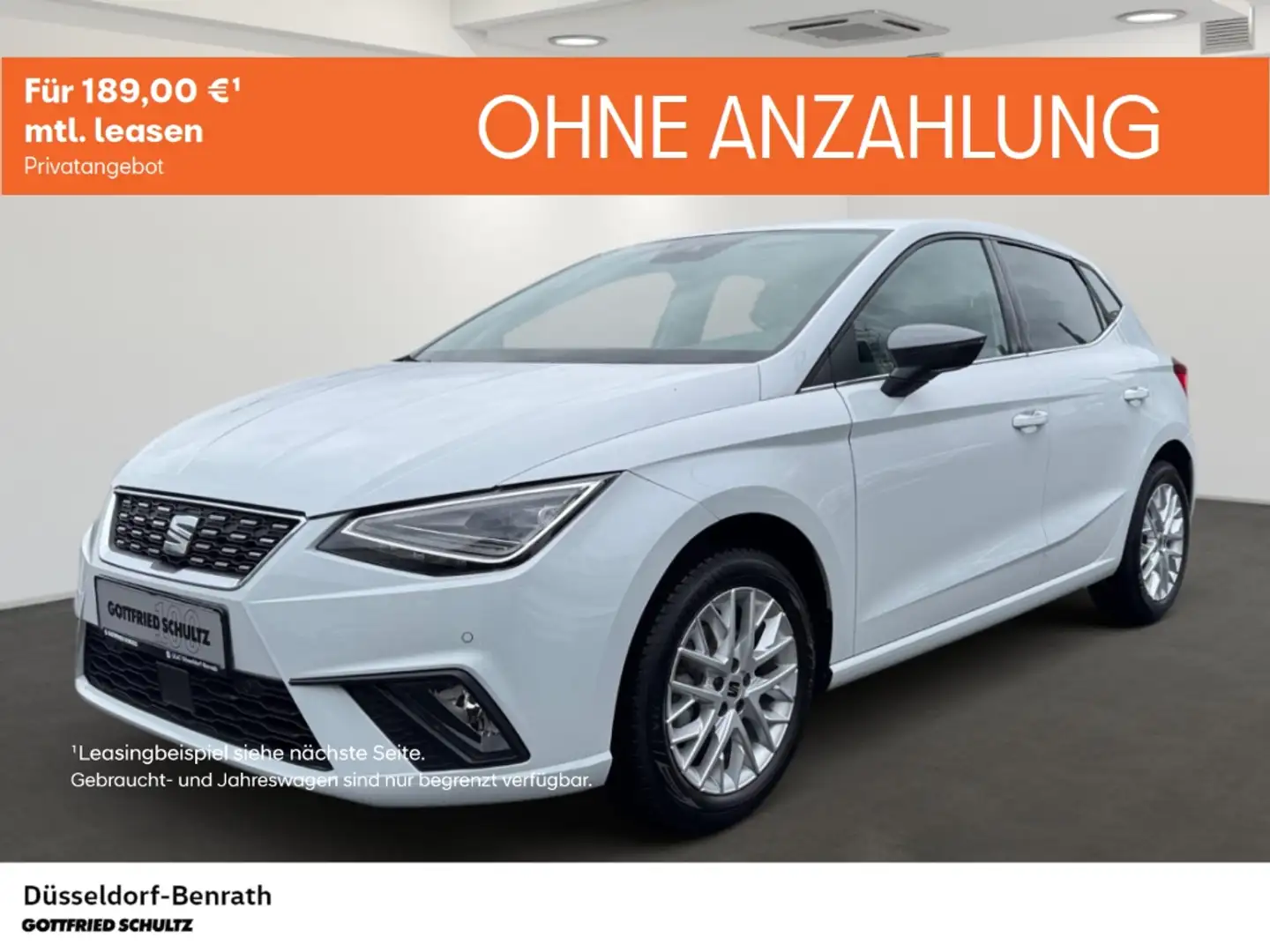 SEAT Ibiza Xcellence 1.0 TSI DSG Voll-LED Navi Einparkhilfe R Weiß - 1
