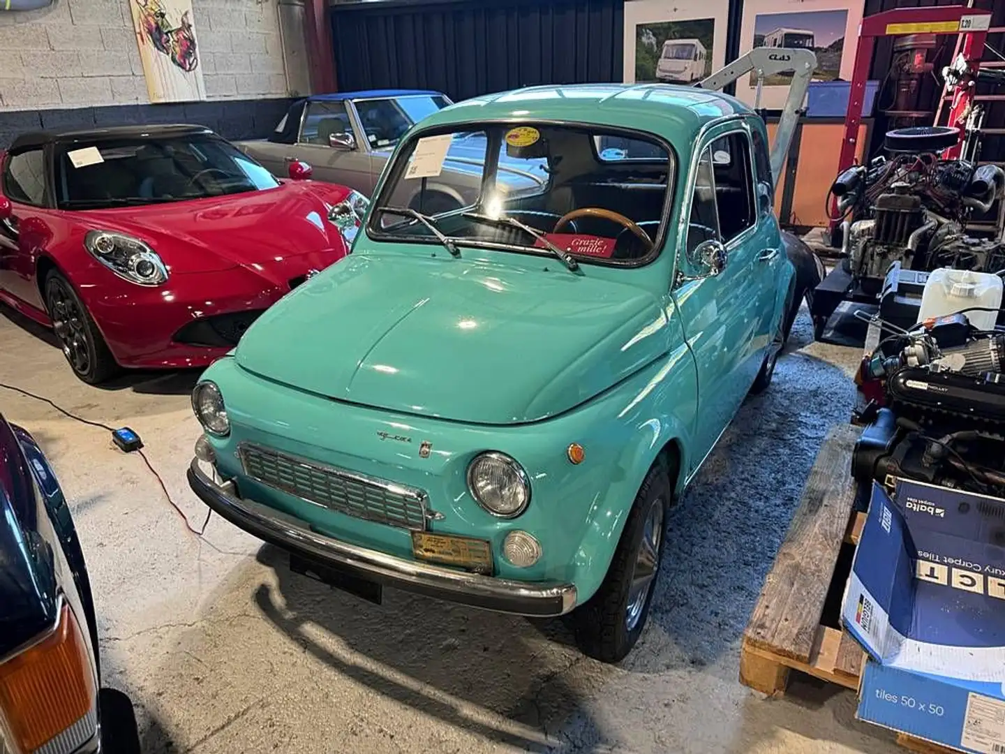 Fiat 500 FRANCIS LOMBARDI MY CAR TRES RARE Bleu - 2