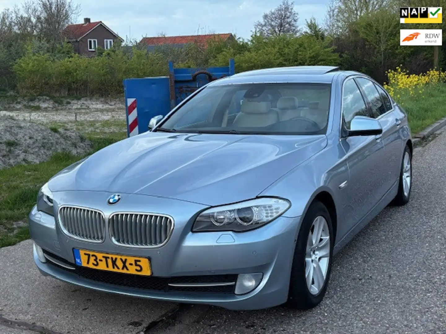 BMW Active Hybrid 5 535i ActiveHybrid High Executive Aut. ECC Audio-Na Blau - 1