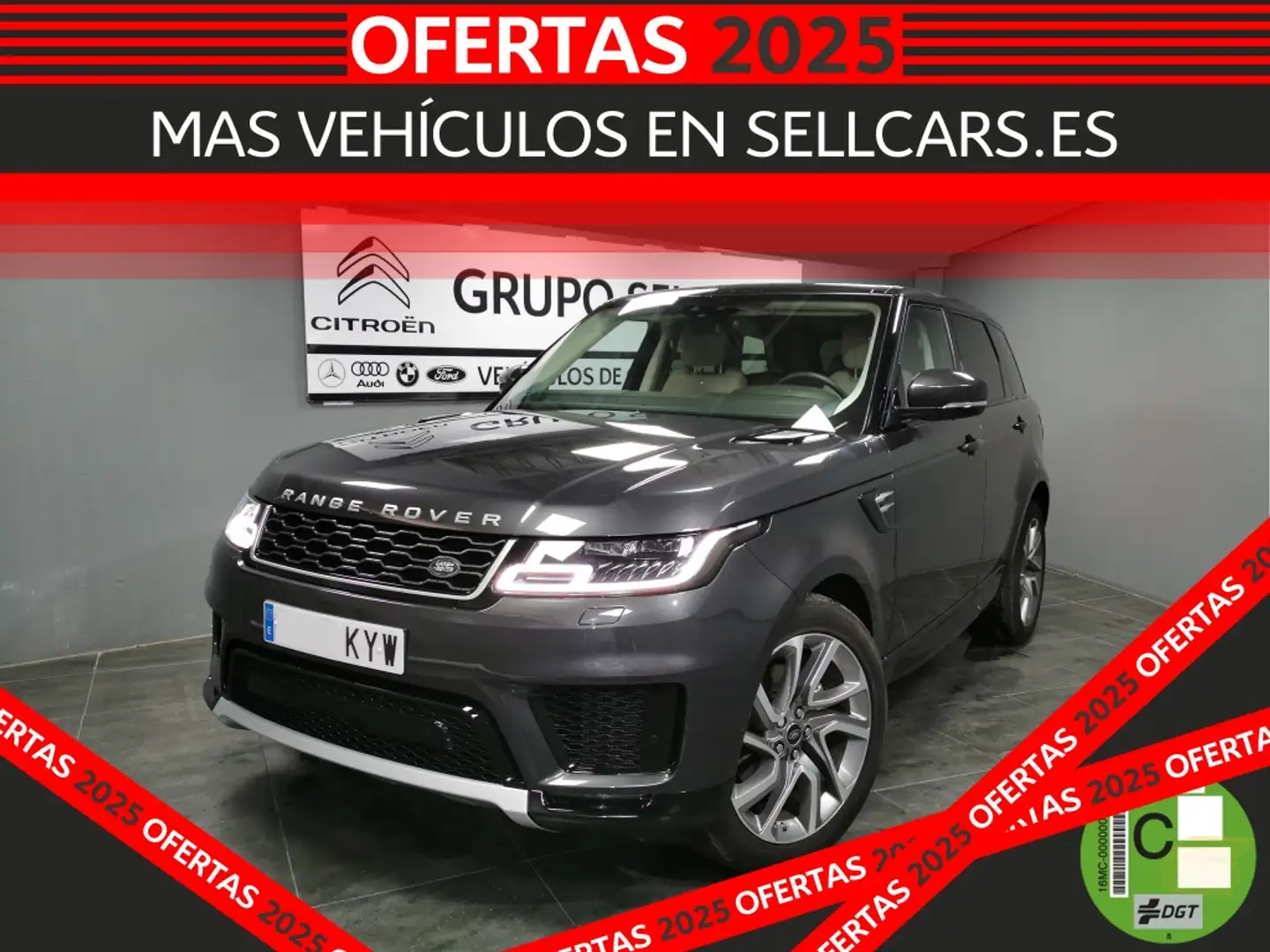 Land Rover Range Rover Sport 2.0 Si4 HSE 7 plazas Gris - 1