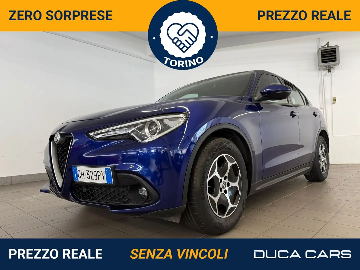 Alfa Romeo Stelvio 2.2 Turbodiesel 160 CV AT8 RWD Super Business Blu/Azzurro - 1