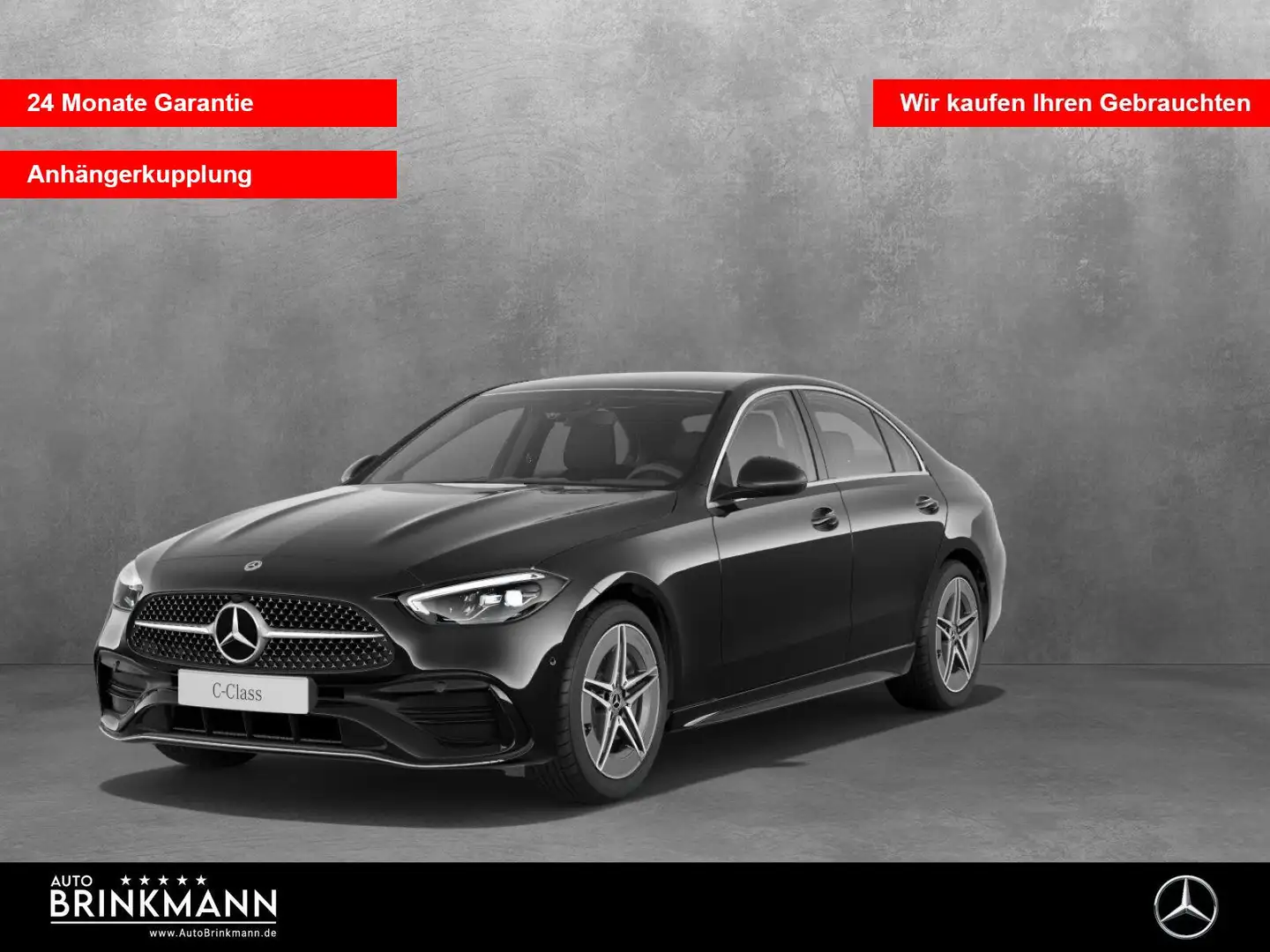 Mercedes-Benz C 220 C 220 d AMG-LINE/AHK/DISTRONIC/KAMERA/SPURH./LED Schwarz - 1