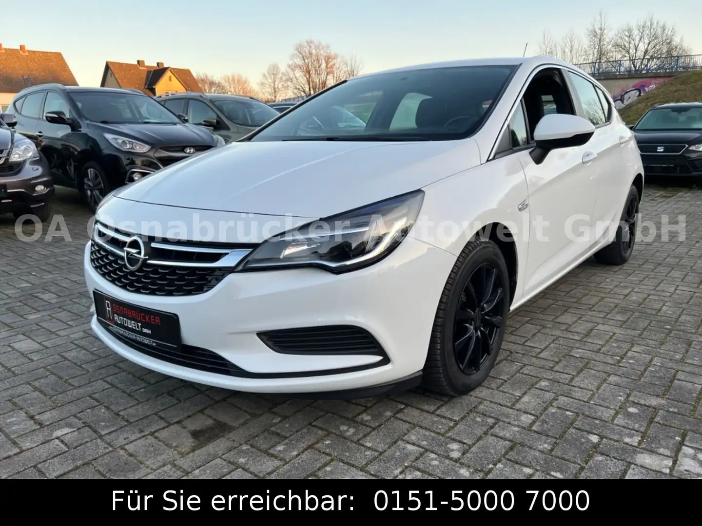 Opel Astra K 1.4Turbo 150PS Tempomat SHZ Navi Weiß - 1