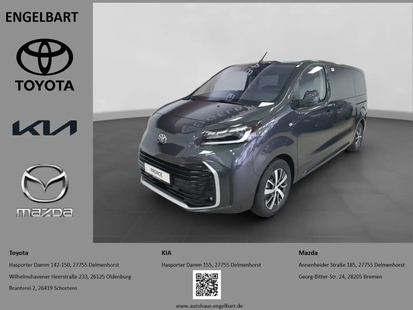 Toyota Proace Verso L1 Team Deutschland 2.0 D-4D EU6e HUD Navi R Grau - 1