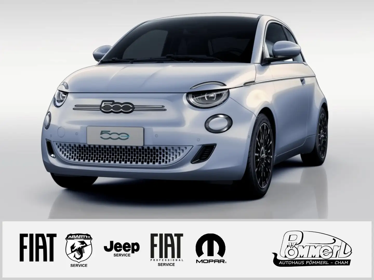 Fiat 500e La Prima 42 kWh Blauw - 1