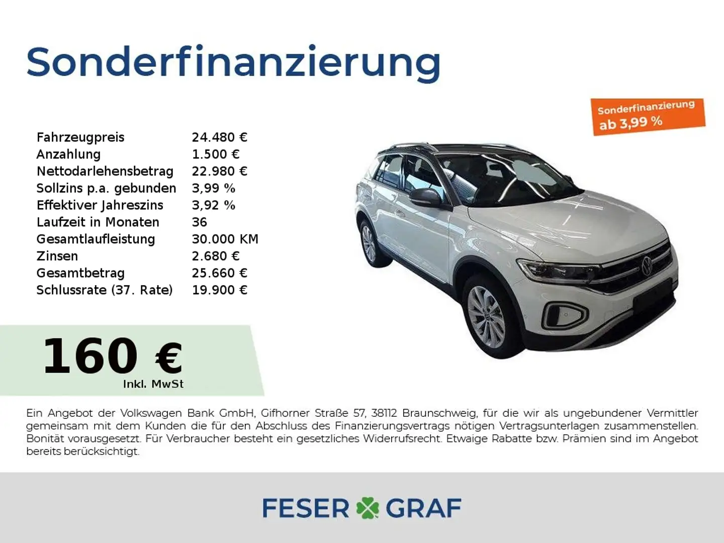 Volkswagen T-Roc 1.0 TSI 85 kW 6-Gang Matrix Standheizung Blanc - 1