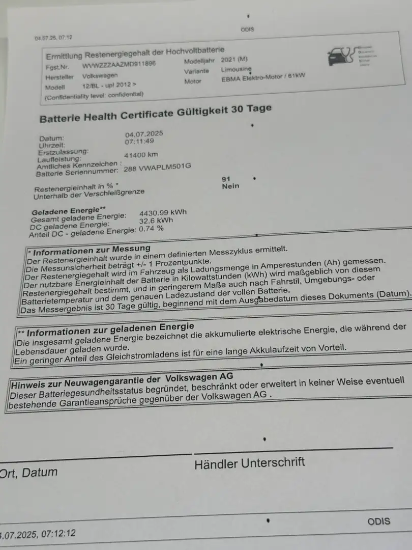 Volkswagen e-up! move up! Climatr DAB CompPhone maps+more Blau - 2