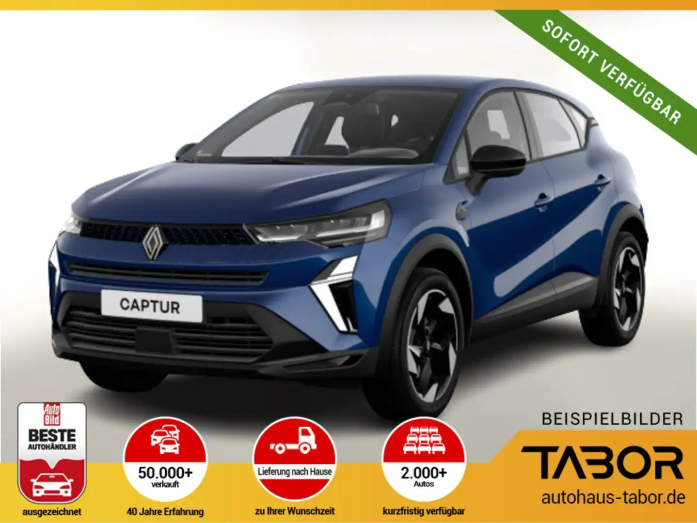 Renault Captur Techno TCe 90 Kam SHZ PDC Nav dig. BordC Blau - 1