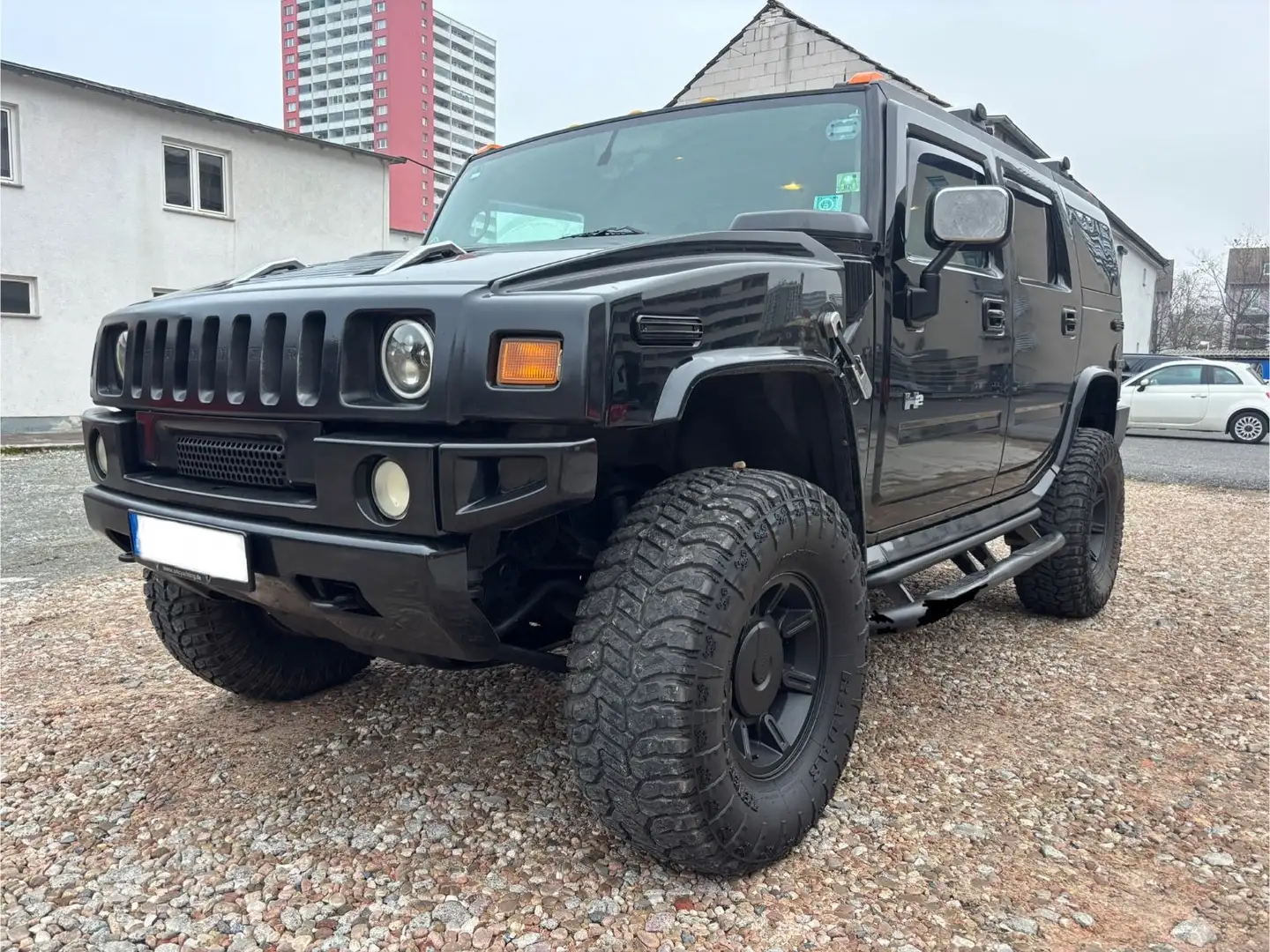 HUMMER H2 6.0 V8  Big Foot Optik *LPG Gas & 37er Walzen Černá - 1